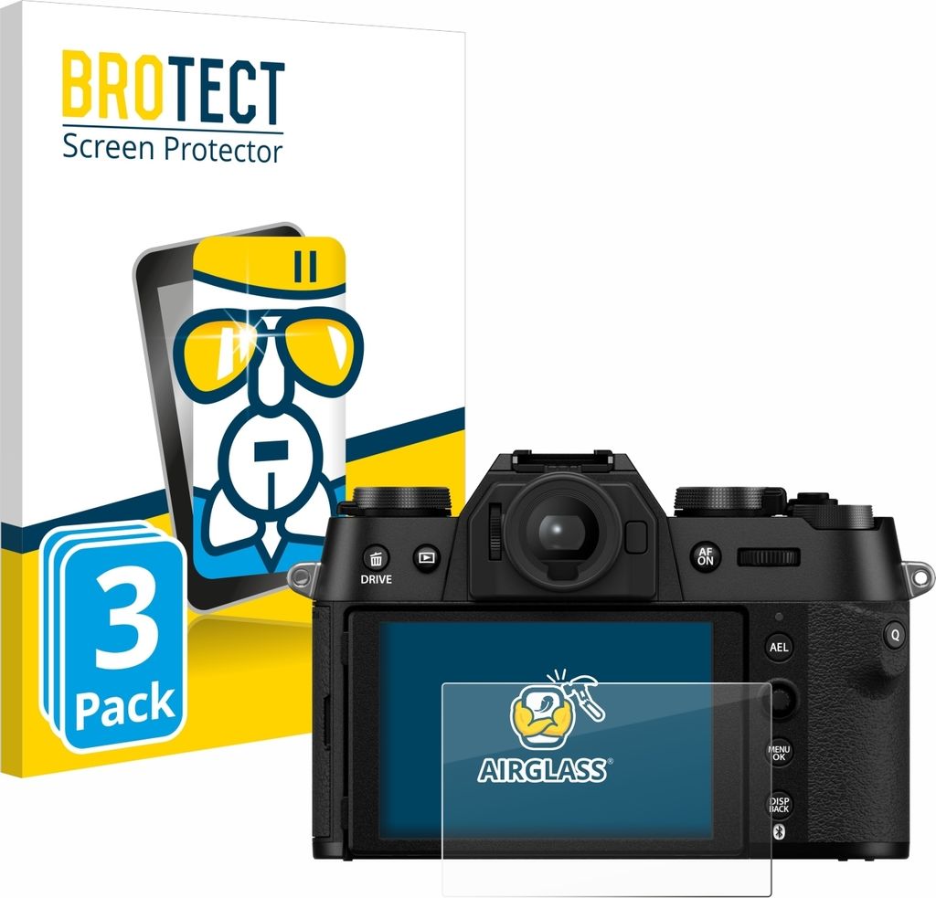 3x BROTECT Schutzglas für Fujifilm X-T50 Schutzfolie Panzer Produktbild 