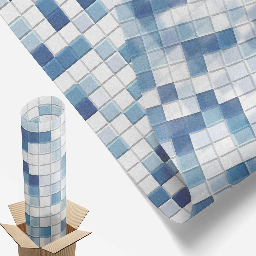 Sichtschutzfolie – 116x100 cm – Buntglas / Stained-Glass Design – blickdicht & dekorativ – selbstklebende Glasdekorfolie – UV-Schutz, ein...
