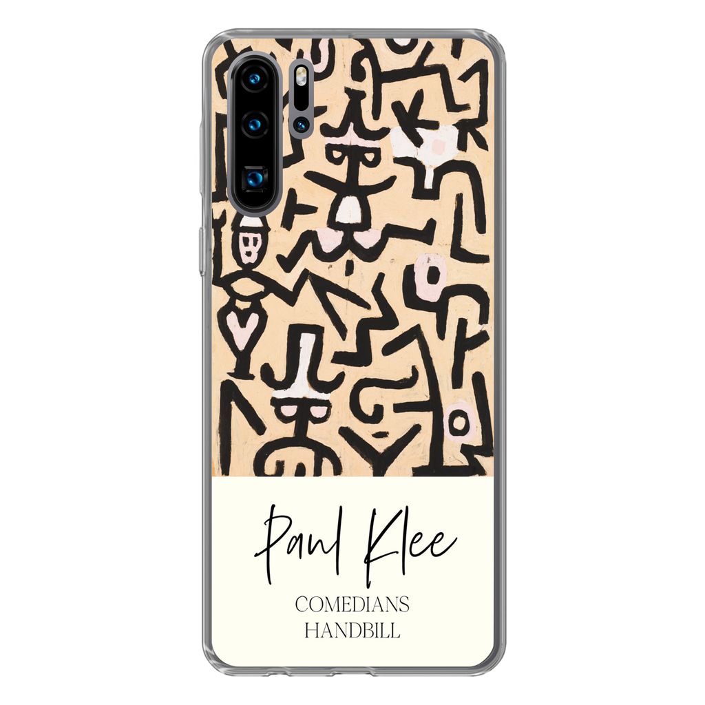 MuchoWow Handyhülle Schutzhülle Hülle für Huawei P30 Pro Gemälde - Paul Klee - Komödianten Flugblatt Silikon Softcase Handy Hülle - Schutz...