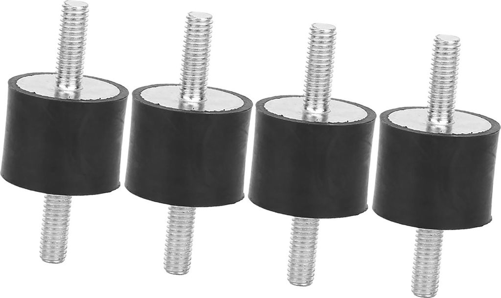 4pcs M6 Rubber Mounts Male Anti Vibration Silentblock Car Boat Bobbins (VV25*20 M6*18)