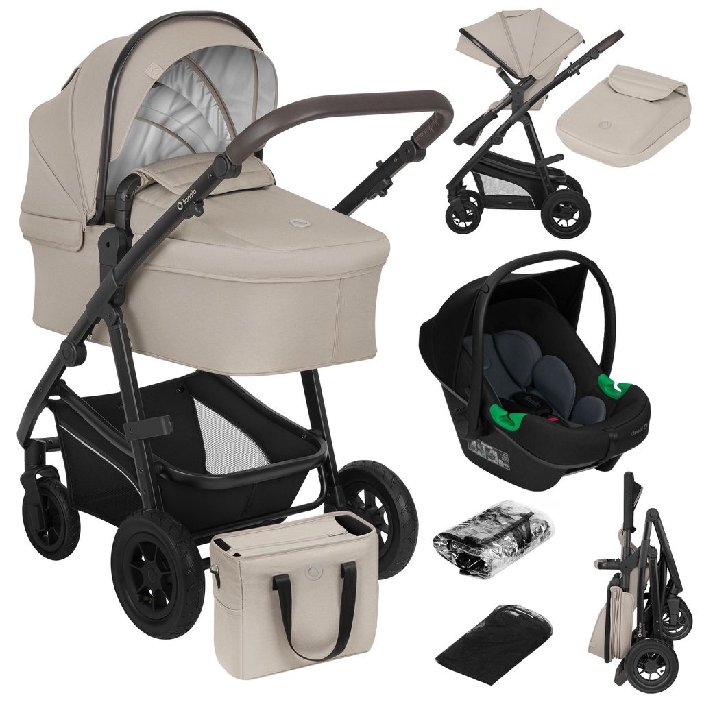 Lionelo Bianka 3in1 Kinderwagen, Autotransporter, Autositz, Produktbild 