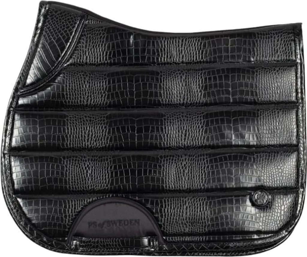 Tapis de selle de saut Ps Of Sweden Croco Noir Full - Design Premium