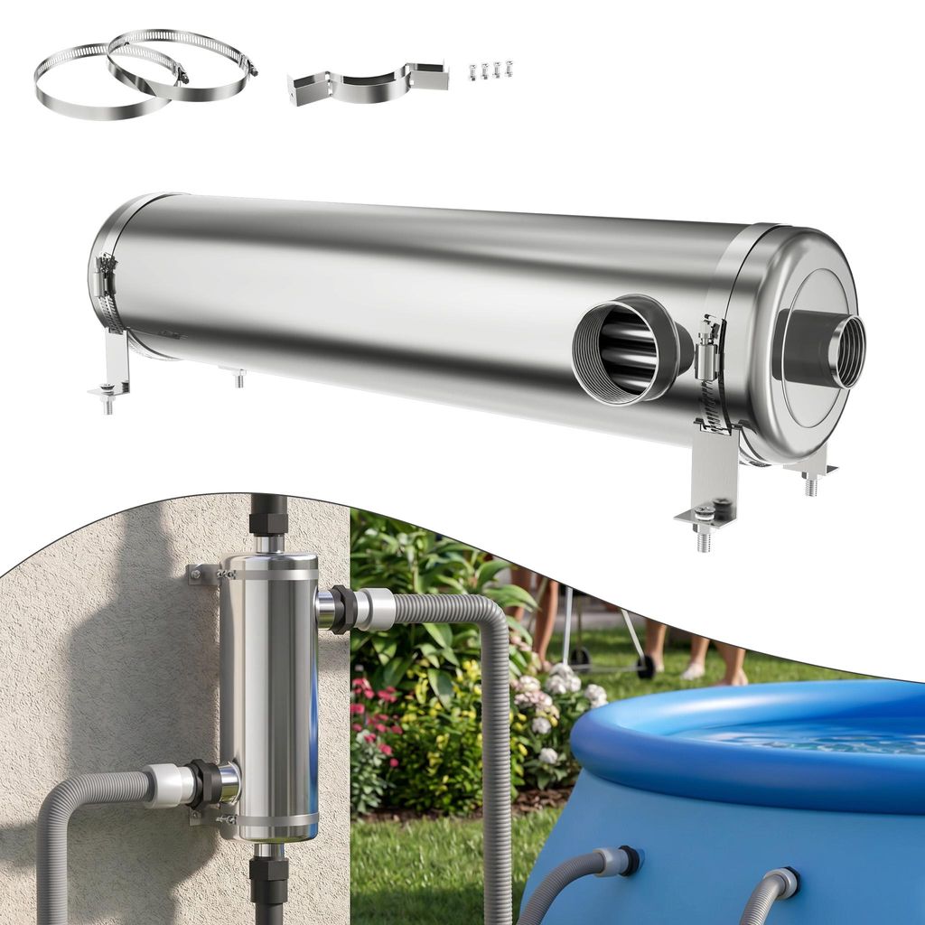 XMTECH Nerezový výmenník tepla pre bazény 60 kW, Obrázok produktu 