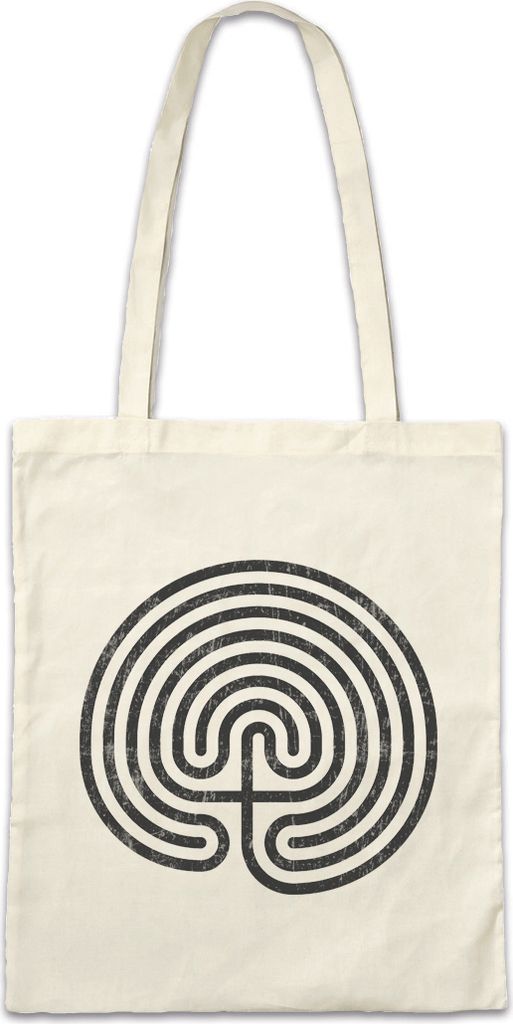 Urban Backwoods Cretan Maze, Stofftasche, Farbe: Beige Produktbild 