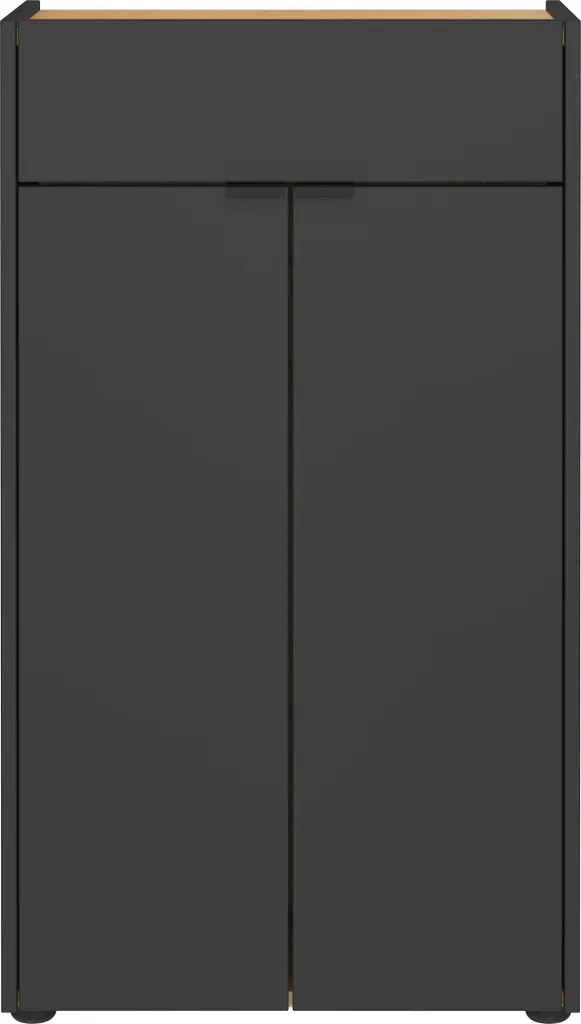 Commode Graphite avec Portes GW-Forano Germania 4499-549 Design Compact - 4