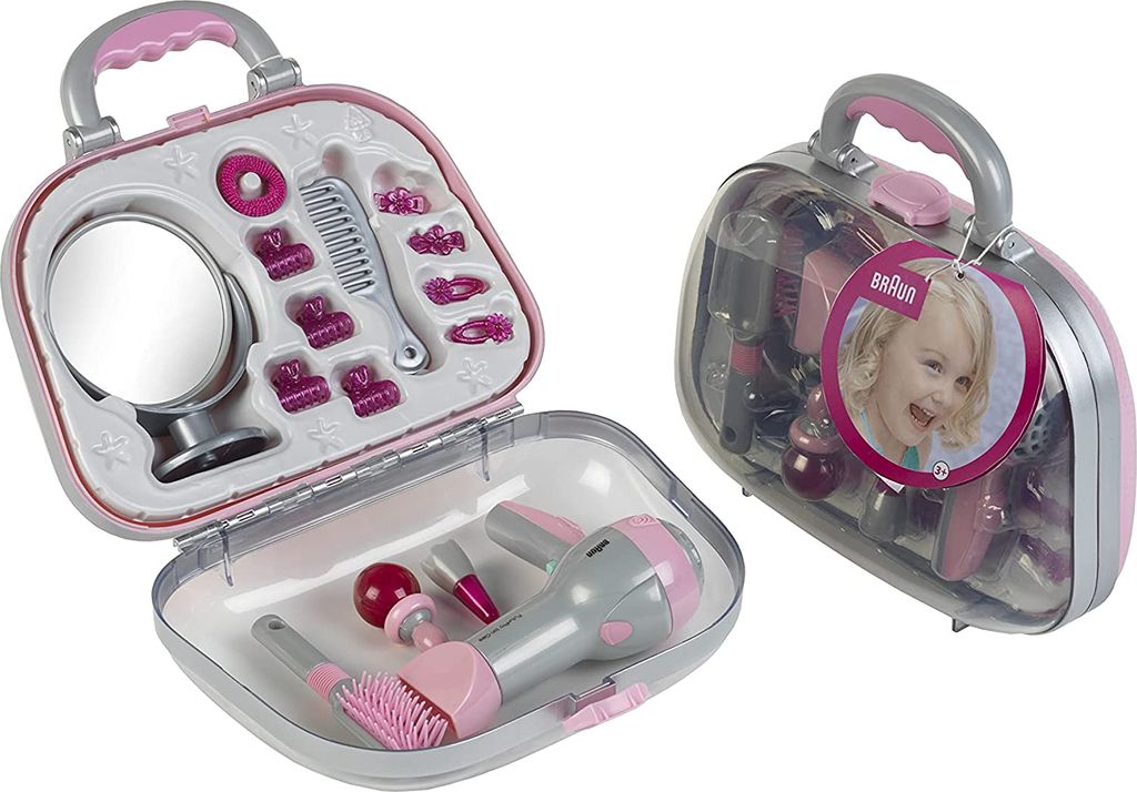 Kufřík Braun Beauty Case rosa/silber Obrázek produktu 