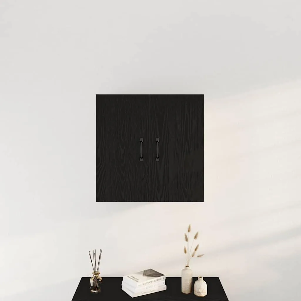 vidaXL Mobile a Parete 60x31x60 cm Rovere Nero | Struttura Rinforzata - 3