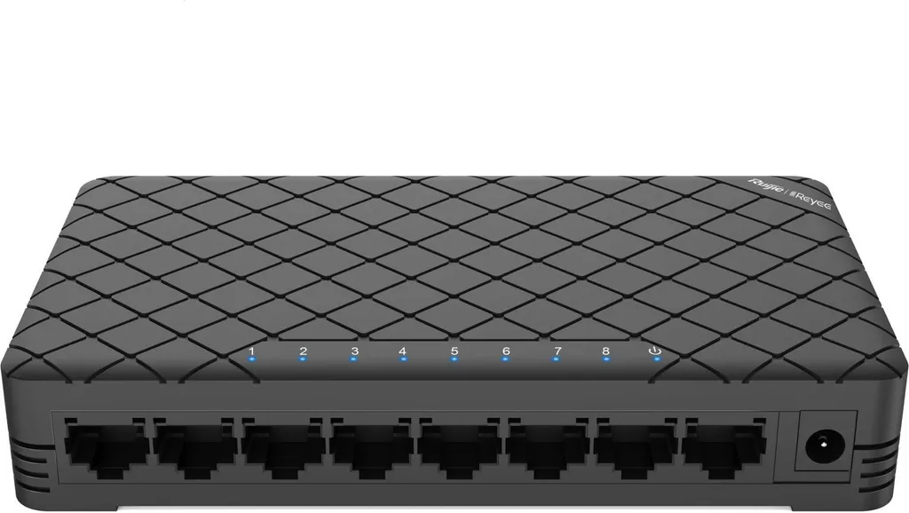 Reyee 8-Port Desktop Switch RG-ES08 | Hub Ethernet Plug & Play Economico