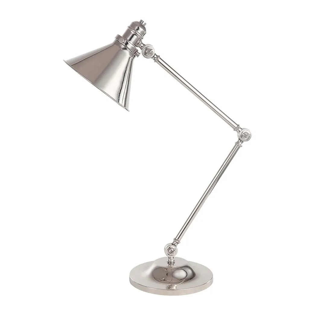 Éclairage de bureau anti-fatigue visuelle - Lampe Provence Nickel Poli