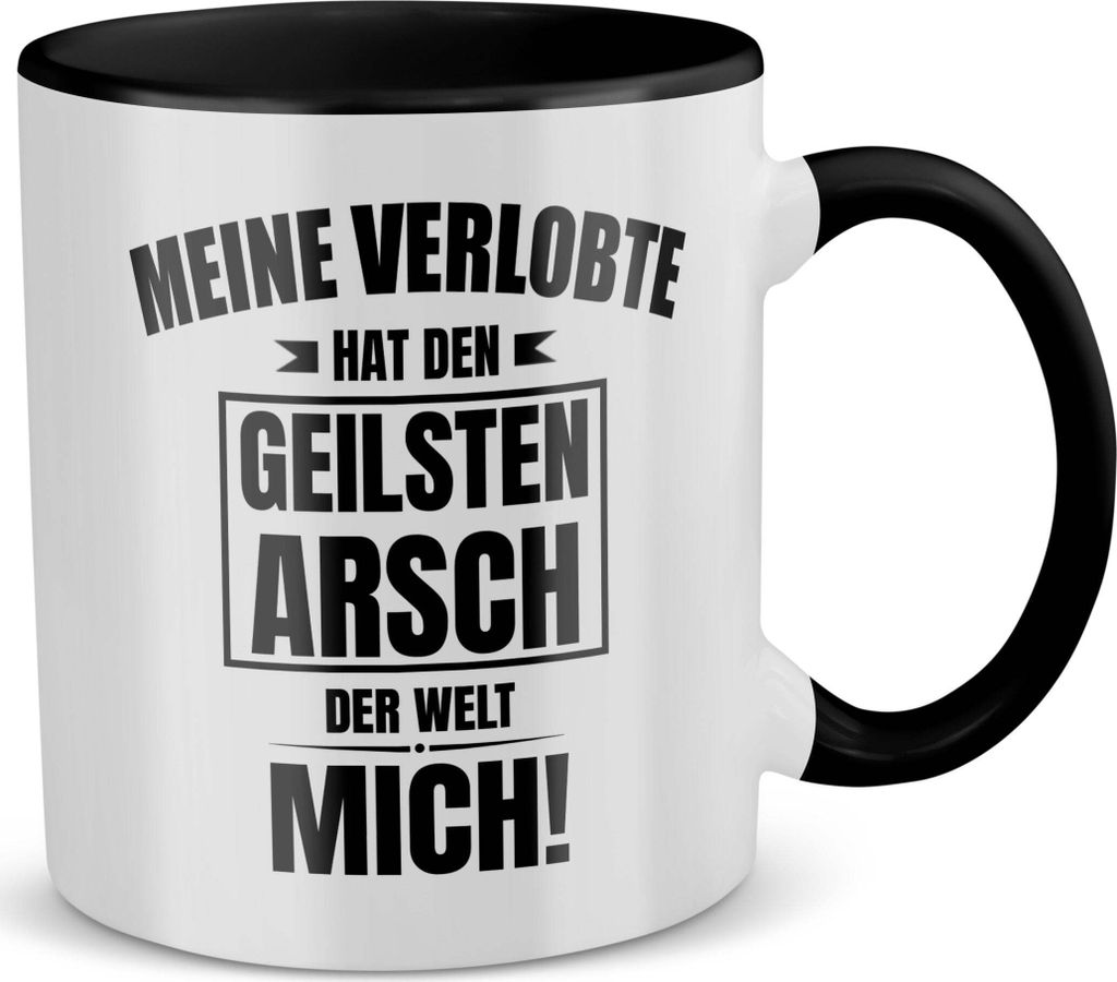 22Feels Verlobter Geschenk Männer Tasse Verlobung Bekannt Geben Für Ihn Groom To Be Spruch Heiraten Kaffeetasse Geburtstag Weihnachten (Weiss-Sch...