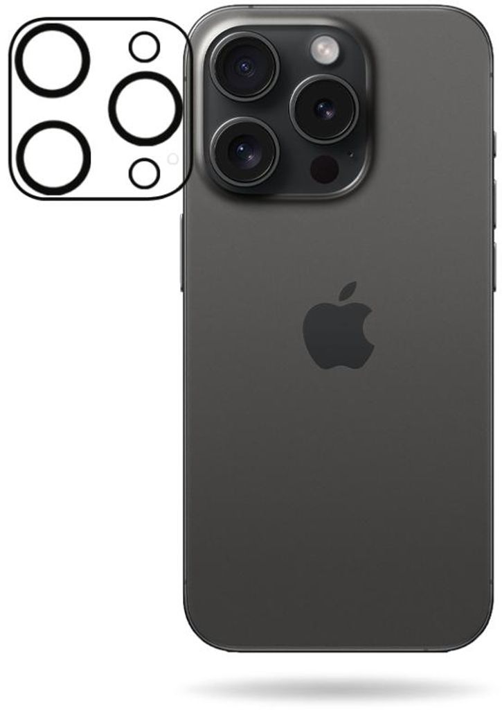 Mobilize Tempered Glass Clear Screen Protector Camera Apple iPhone 15 Pro/15 Pro Max