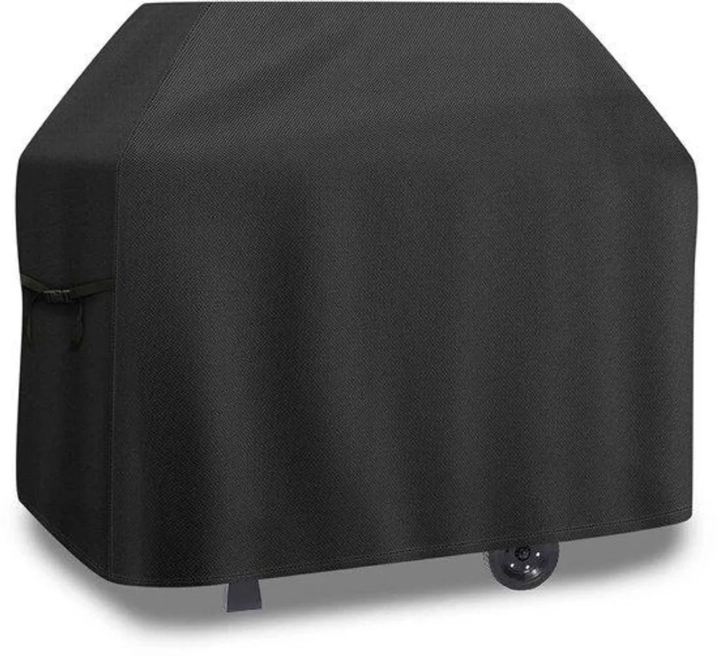 Bâche de protection barbecue universelle XL 148 cm en tissu Oxford noir