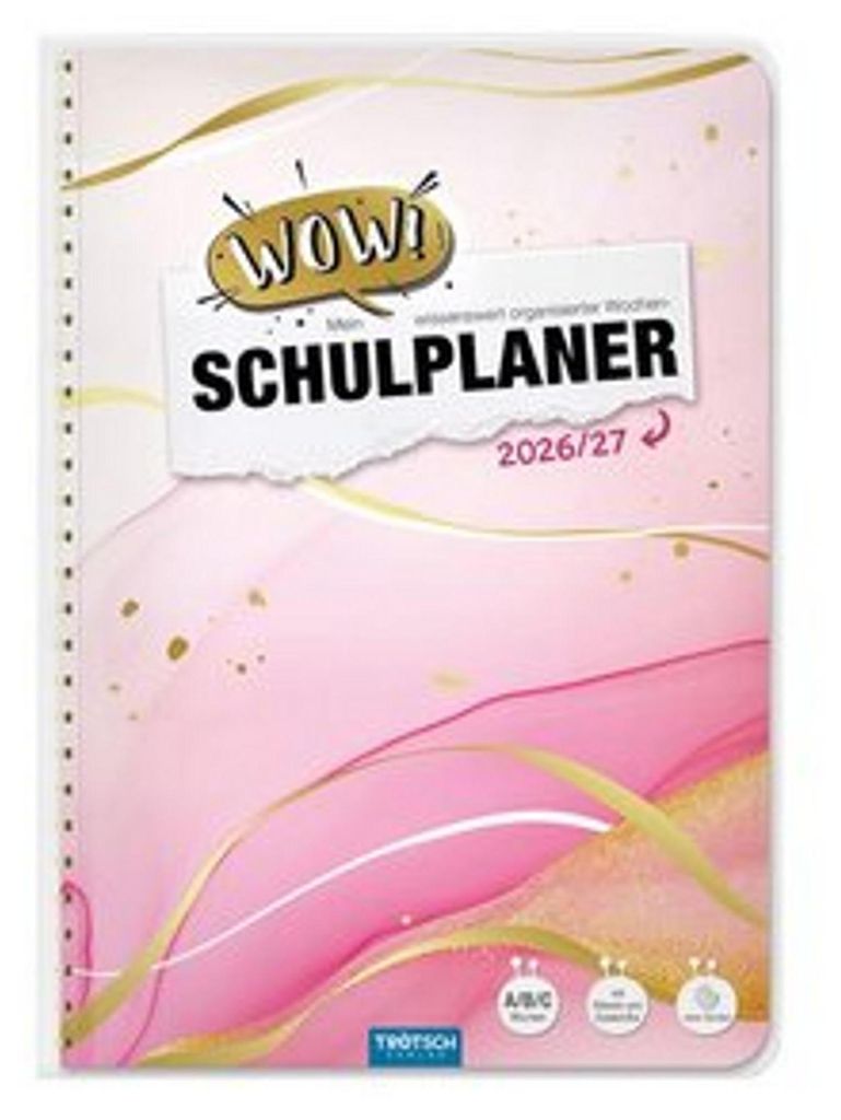 TRÖTSCH – Školský diár WOW Marble 26/27 Obrázok produktu 