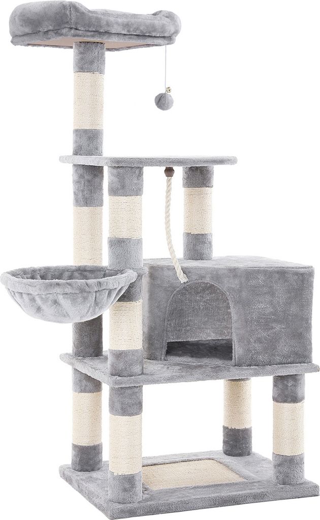 Robustný škrabací stĺpik pre mačky, 138 cm hracia veža, Obrázok produktu