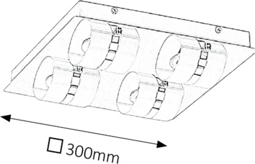 Rabalux Tony 5492 20W LED IP44 | Plafoniera Tecnica per Bagno - 3