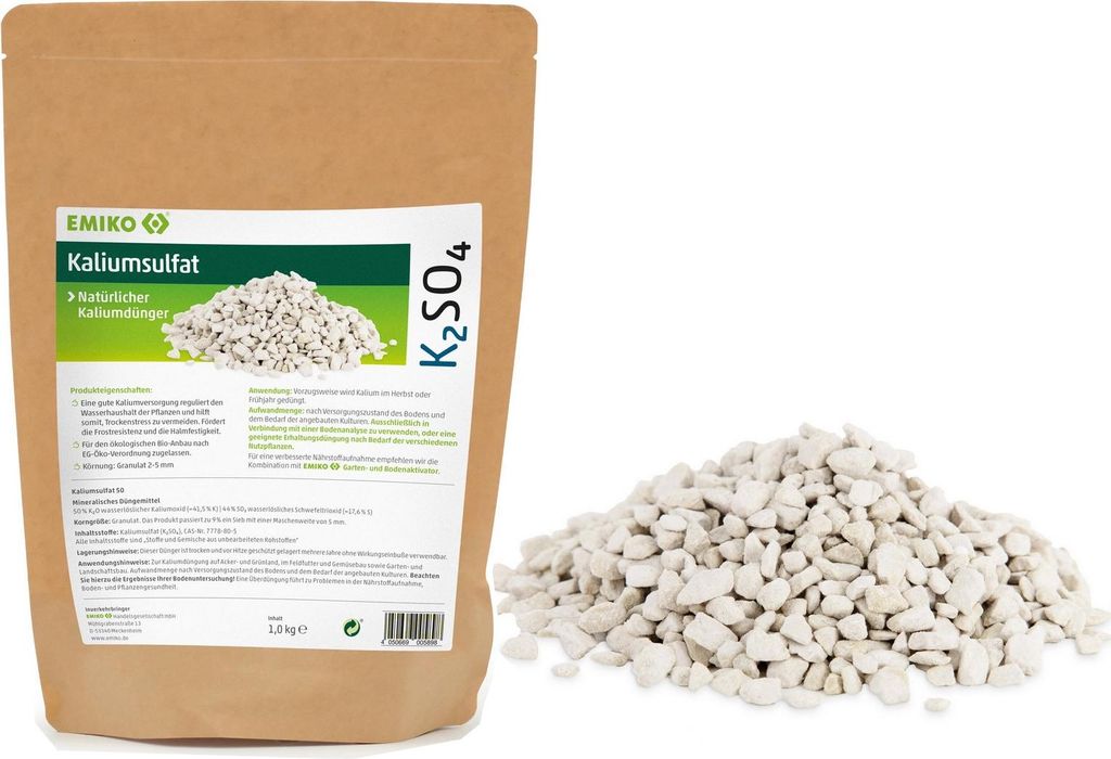 Emiko Kaliumsulfat 1kg / 50 % K₂O & 44 % SO₃ – für gezielte Produktbild 