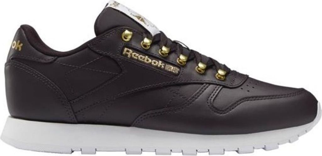 Reebok Classic Leather CL LTHR - Damen Schuhe FW1258 (Midnight Shadow / Matte Gold / White) , Größe: EU 36 UK 3.5