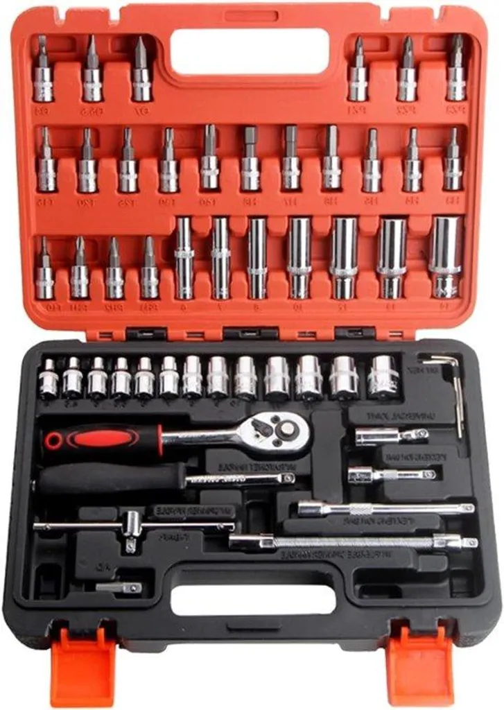 Kit de réparation automobile 53 pièces - Coffret outils complet moto et auto