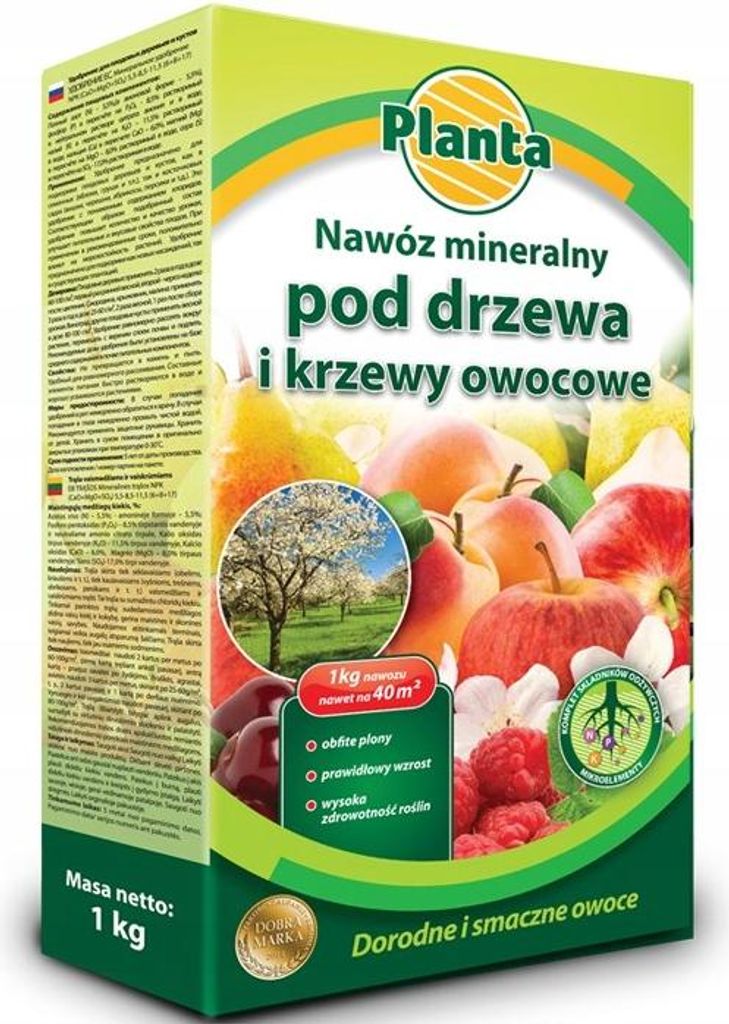 Concime per alberi da frutto e arbusti 1 kg Immagine del prodotto 