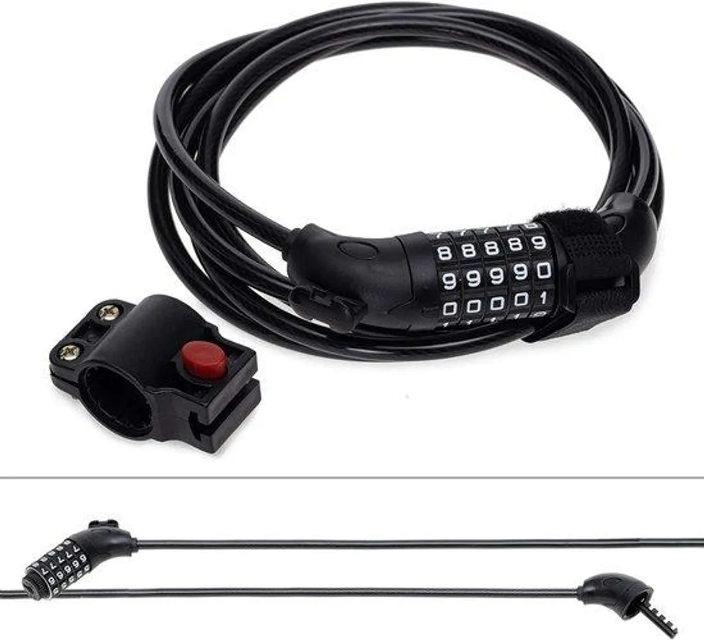 Connecteur de câble antivol vélo Bike-Kit robuste - Accessoire de sécurité