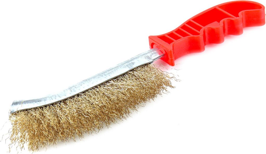 Drahtbürste aus Messing mit Kunststoffgriff, 240 mm Produktbild 