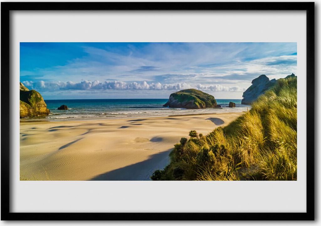 Bild 70x50 MDF-Rahmen Wandkunst Ocean Beach Sea