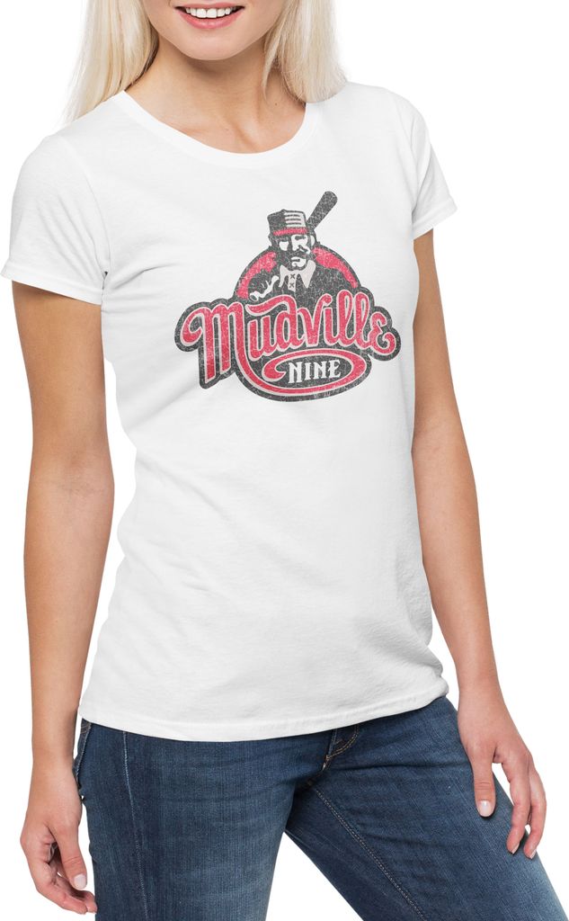 Urban Backwoods Mudville Nine, Damen T-Shirt, Farbe: Weiß, Größe: 3XL