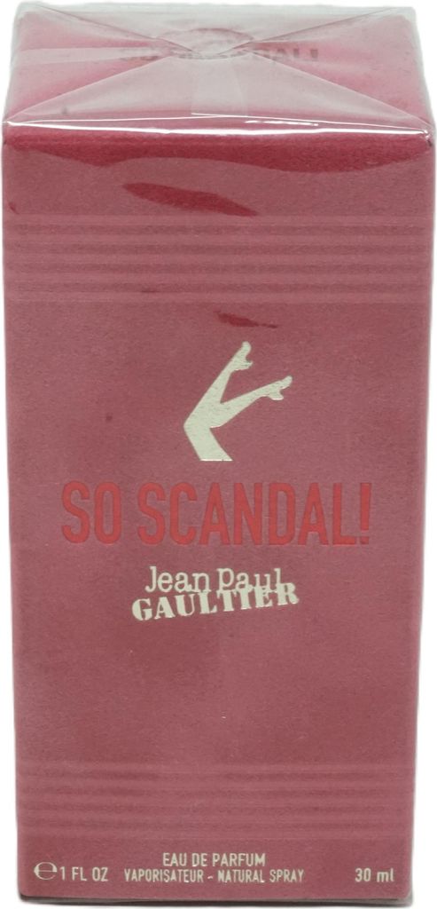 A product box for Jean Paul Gaultier So Scandal Eau de Parfum.