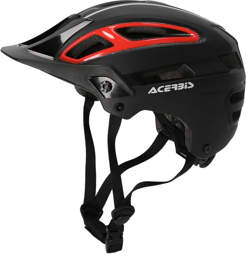 Casque Acerbis Doublep Noir Rouge - Ventilation Optimisée et Taille S/M - 2