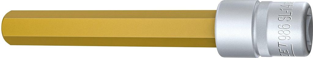 Hazet Schraubendreher-Steckschlüsseleinsatz 986SL-14, 1/2 (12,5 mm) Vierkant hohl, Innen Sechskant Profil, SW 14 mm