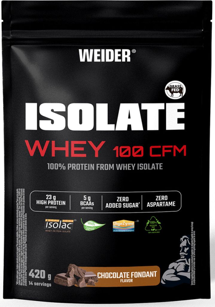 Weider Isolate Whey 100 CFM (420g) Chocolate Fondant - Eiweiße - Molkenprotein-Isolat