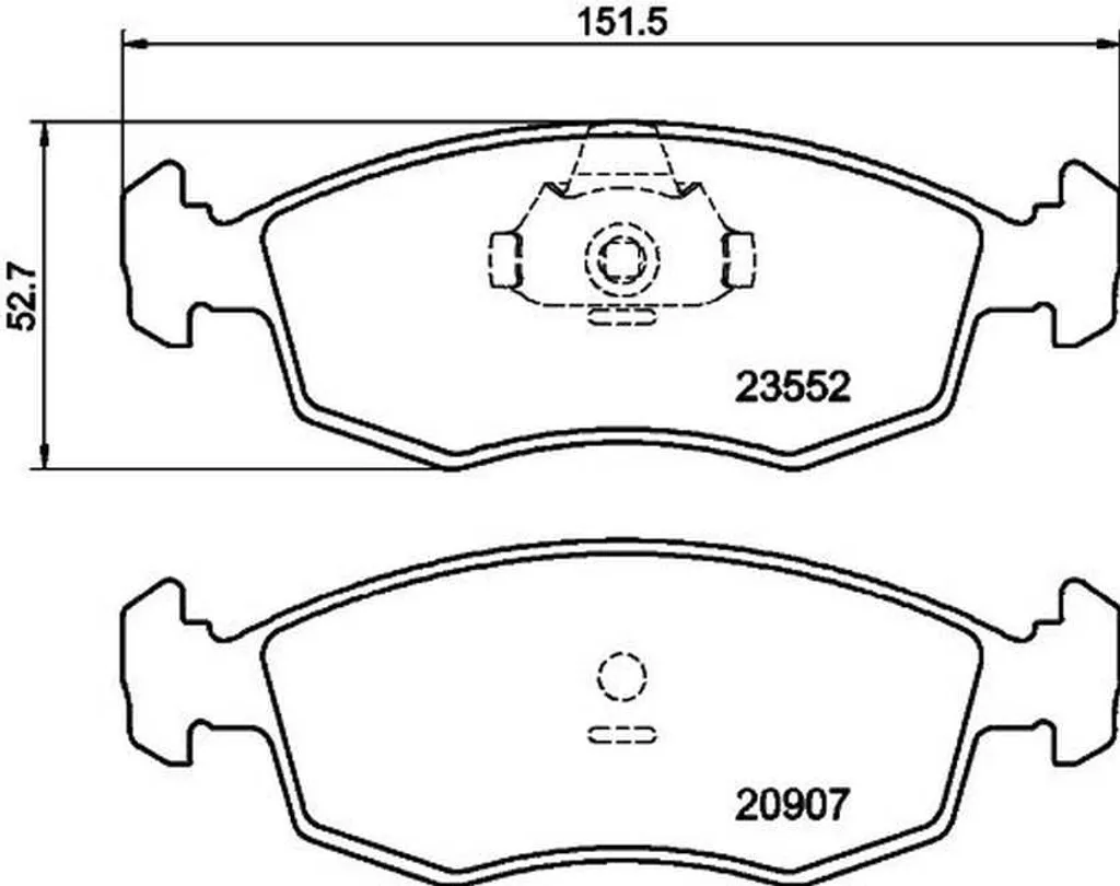 Plaquettes de Frein Silencieuses HELLA PAGID 8DB 355 009-131 sans Bruit