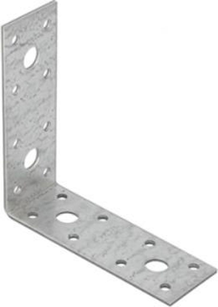 20x Winkelverbinder 102x102x35mm verzinkt Lochplattenwinkel Produktbild 