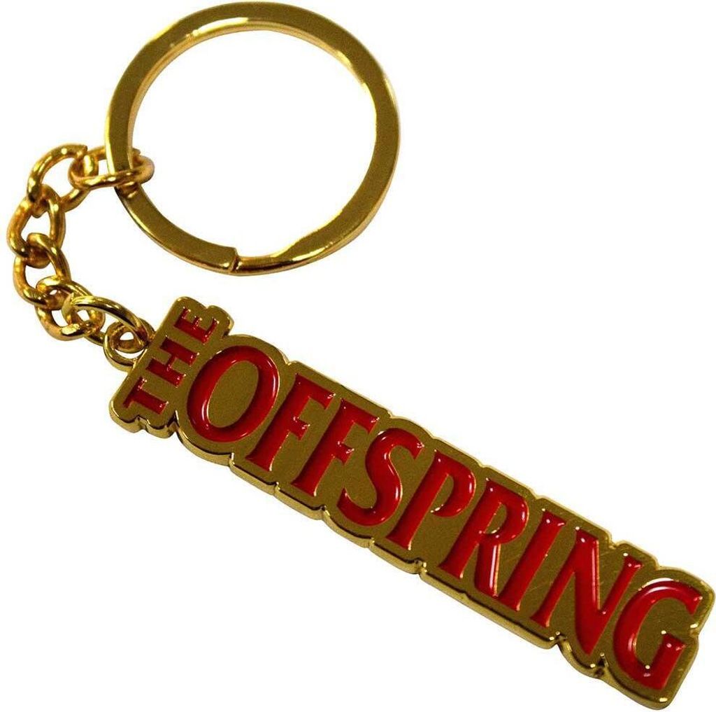 The Offspring - Schlüsselanhänger Logo RO11175 (Einheitsgröße) (Gold/Rot)