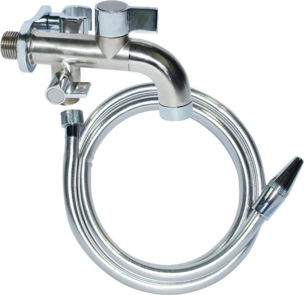 Robinet design in-two flexible 2m et lance multifonction pour évier