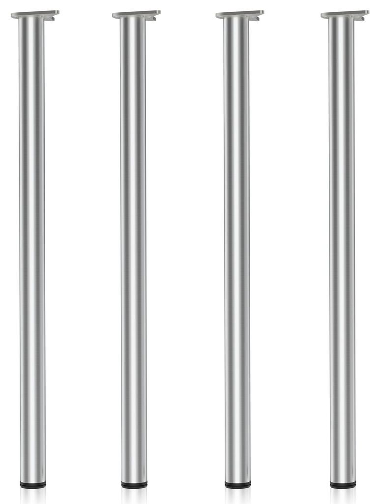 Wiltec Edelstahl Tischbein 4er Set Möbelfuss Verstellbar Produktbild 