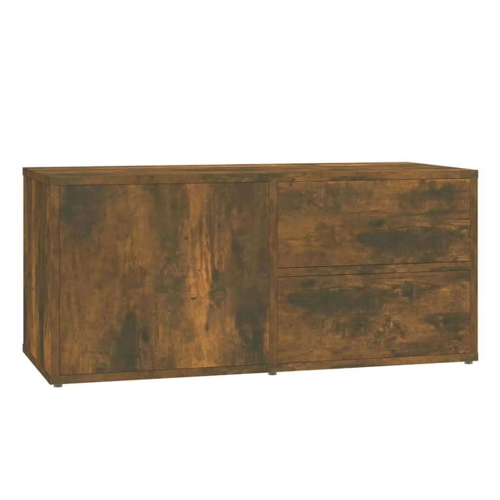 vidaXL TV-Schrank Räuchereiche 80x34x36 cm Holzwerkstoff Produktbild 
