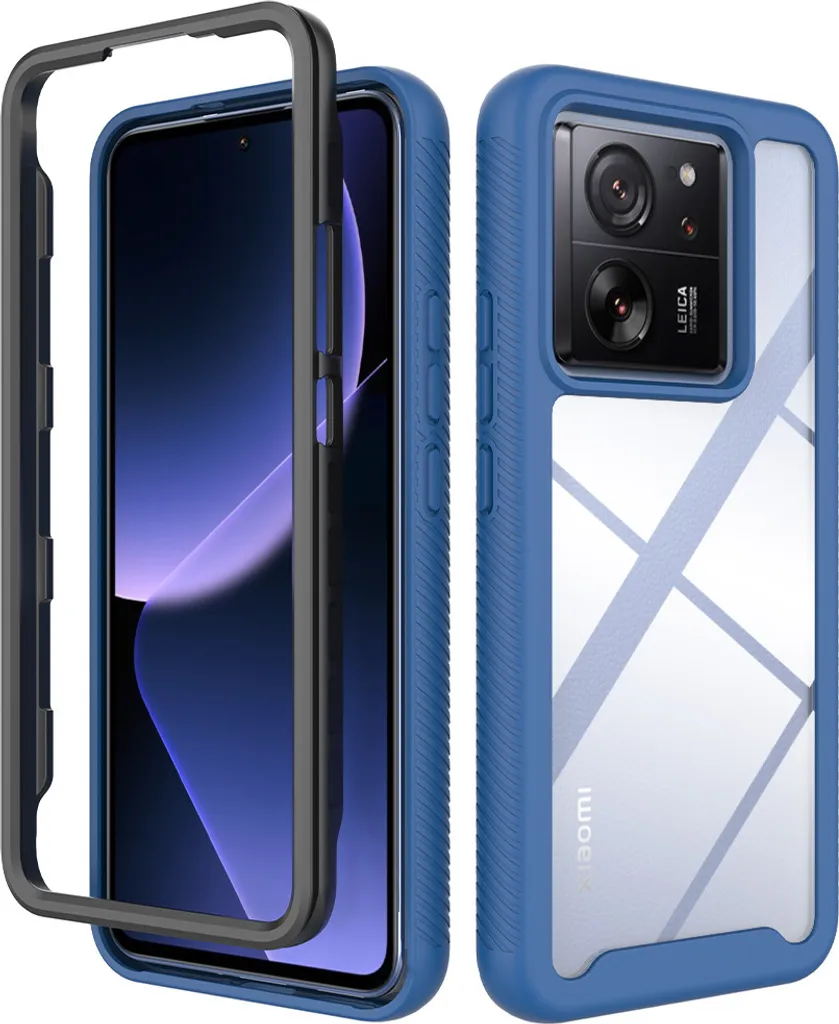 Custodia Elegante Navy Blue per Xiaomi 13T / Pro - Sottile Hybrid