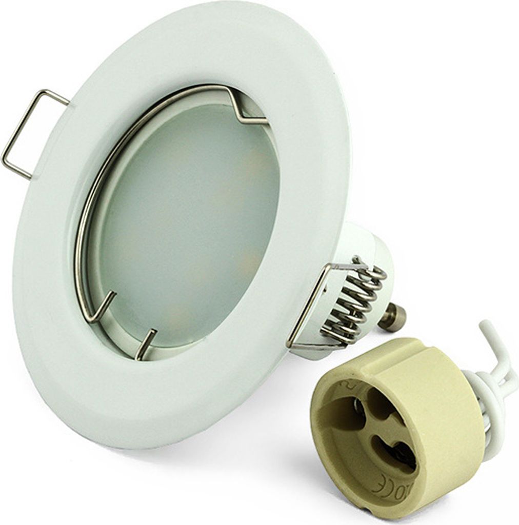 Einbauspot Set LED RIK-15 weiss 230V GU10 4W kaltweiss