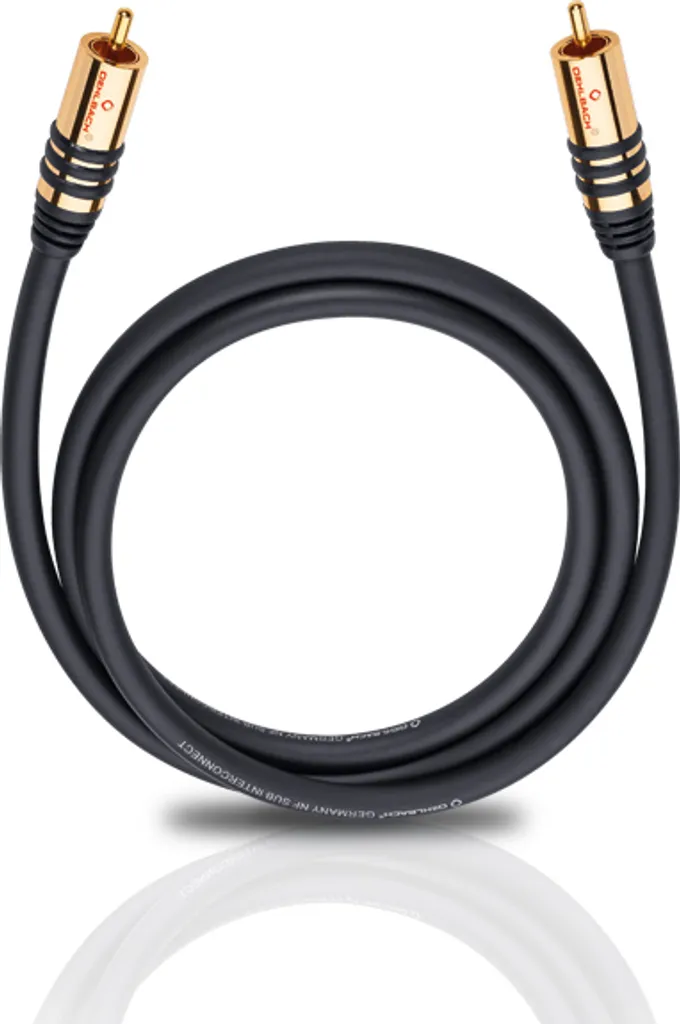 Câble Subwoofer Mono RCA Oehlbach NF Sub 1m - Connectique Audio Basses Puissantes
