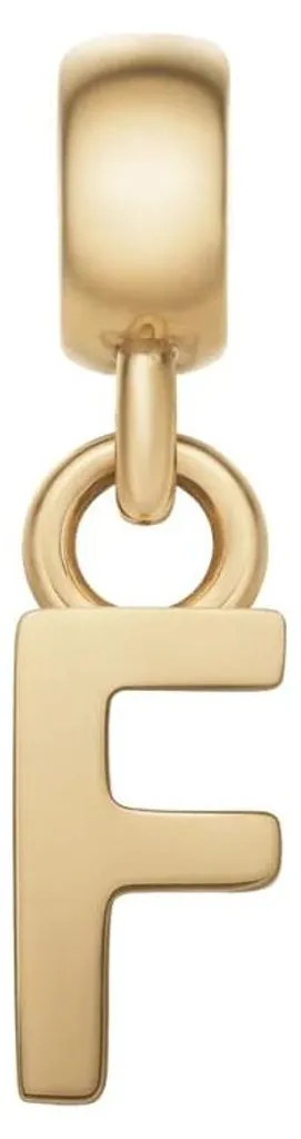Personnalisez votre style avec le pendentif lettre F plaqué or DW00400489