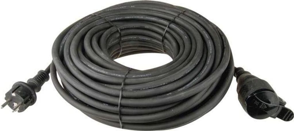 10 meter verlengkabel, kabel 3x1,5mm², Schuko verlengsnoer, Productafbeelding 
