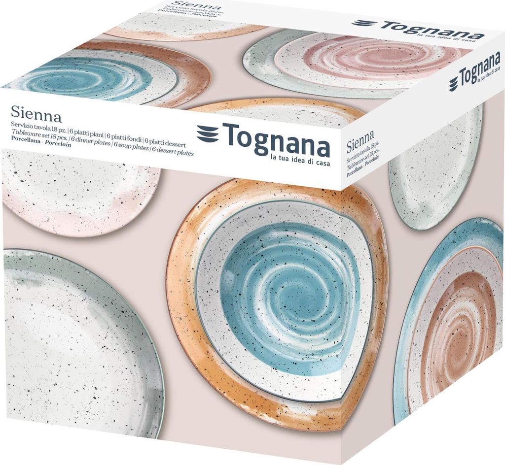 Tognana MADISON SIENNA Esszimmergarnitur 18-teilig