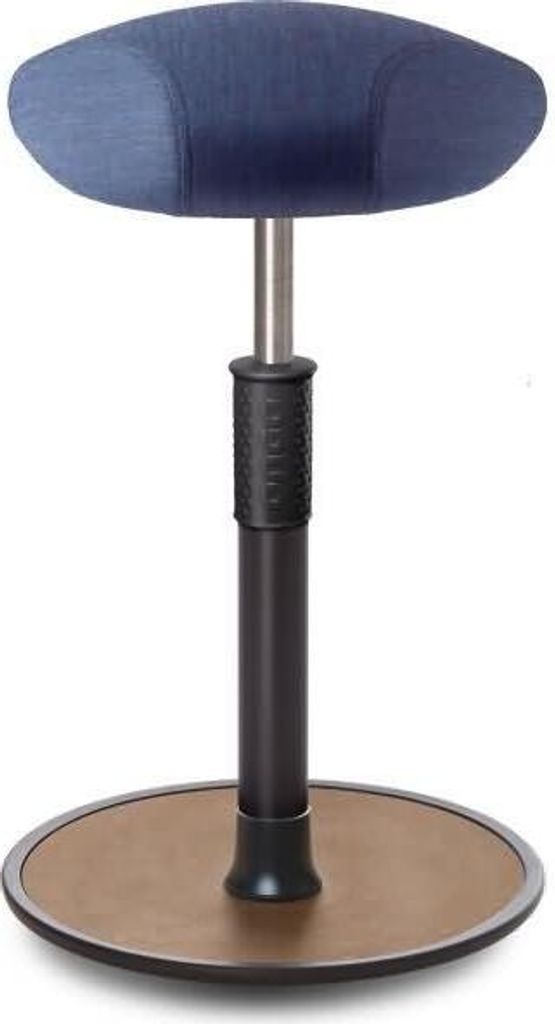 Sitz- Stehhocker Free Tall Triangel kvadrat Remix Jeans schwarz /Natur.