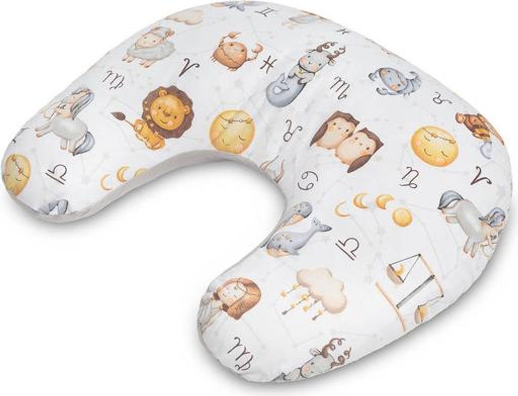 SENSILLO U-förmiges Stillkissen Ergonomisch - 60x40x11cm - Tierkreiszeichen Grau
