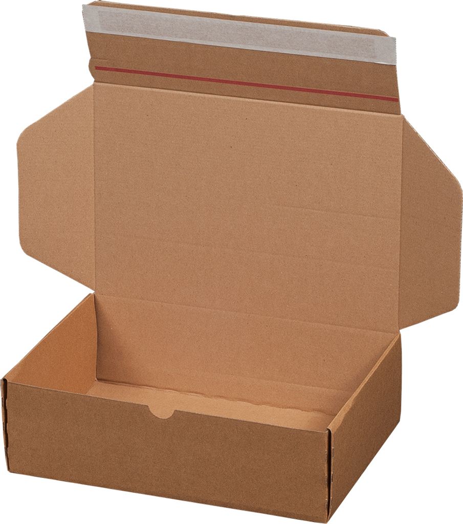20x Modulbox 305x210x91mm A4 Postkarton Maxibriefkarton Box mit Selbstklebung, braun