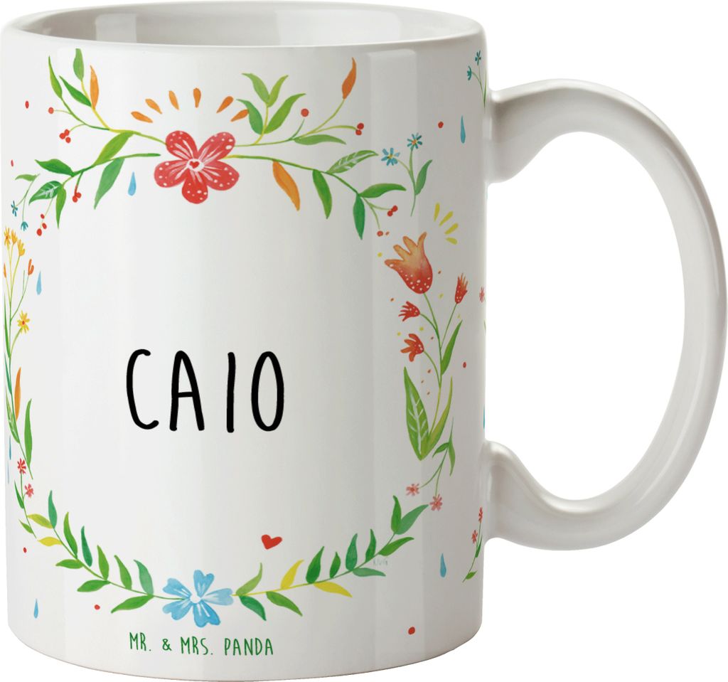 Mr. & Mrs. Panda Tasse Caio - Geschenk, haferl, Keramiktasse, Kaffeebecher, Kaffeetasse, Teetasse