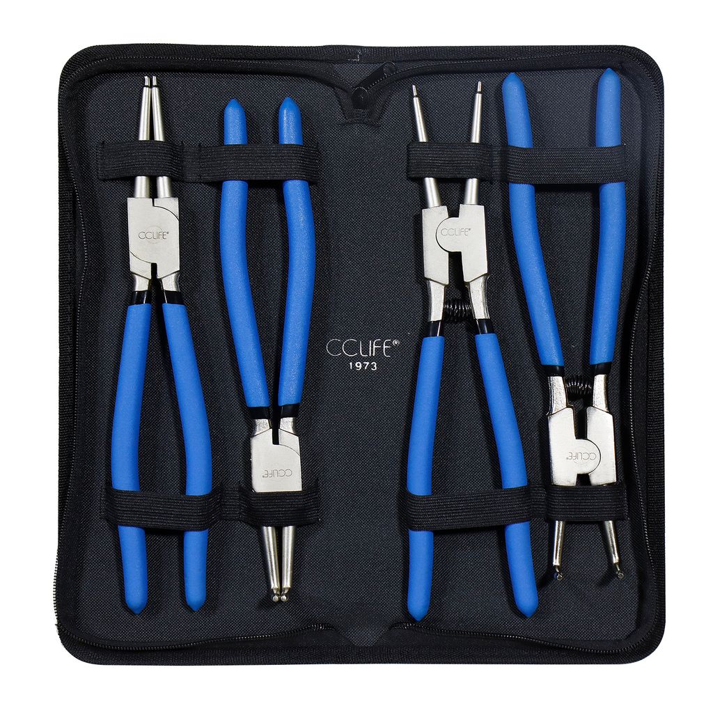 CCLIFE 4-tlg Sprengringzange Zange Seegeringzange Produktbild 