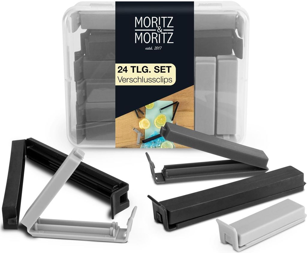 Moritz & Moritz 24x clips de fermeture foncés Image du produit 