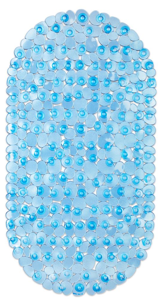 Relaxdays Badewannenmatte Steinoptik, BxT: 68 x 35,5 cm, Produktbild 